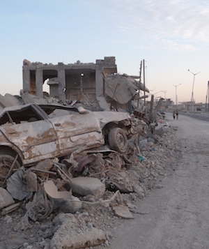 Devastation in the city of Kobane, Syria (© Handicap International)